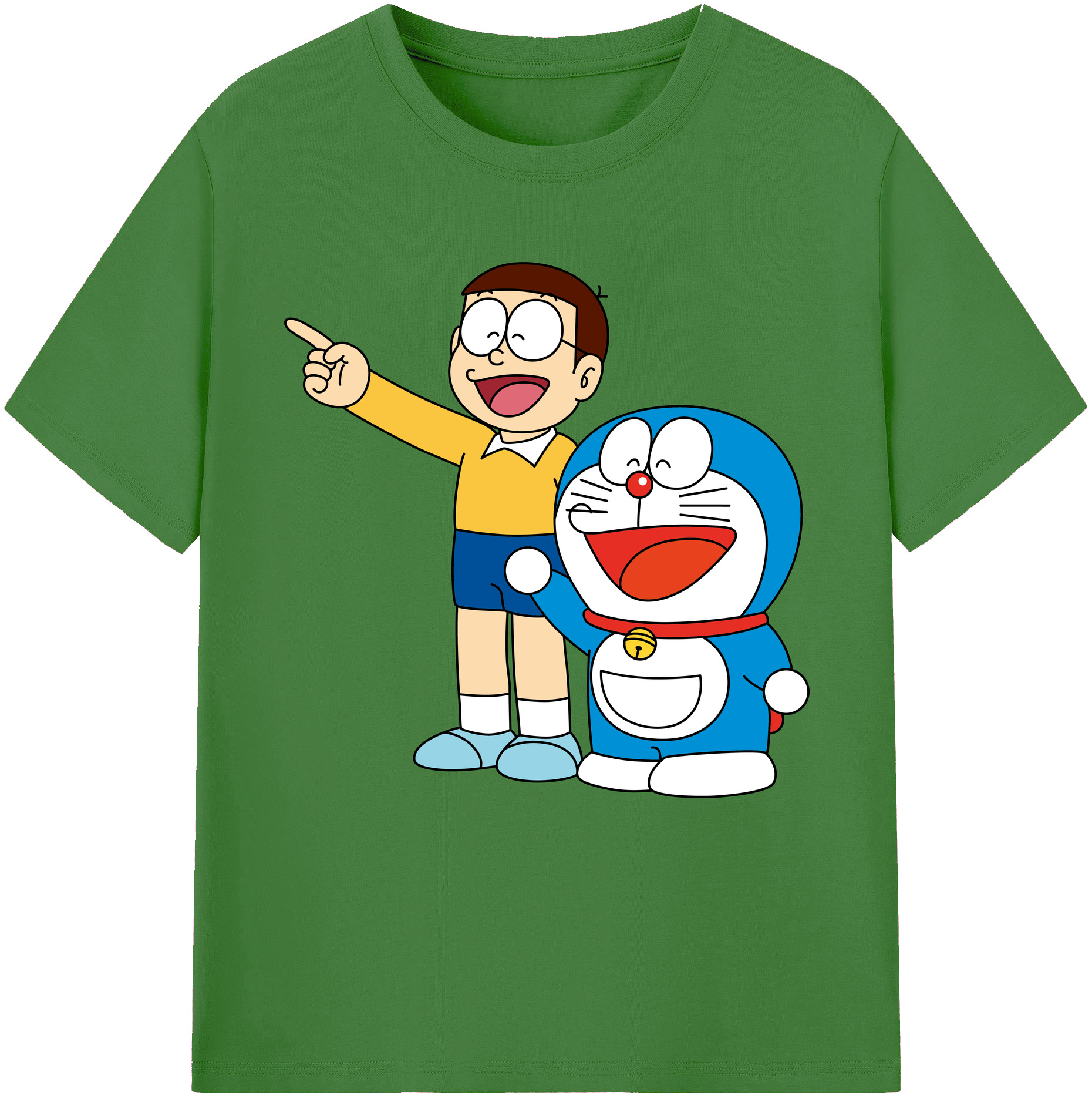 （画像用） ドラえもん 野比 のび太 Doraemon Nobita Nobi レディースカジュアルプリントTシャツ（綿100％）